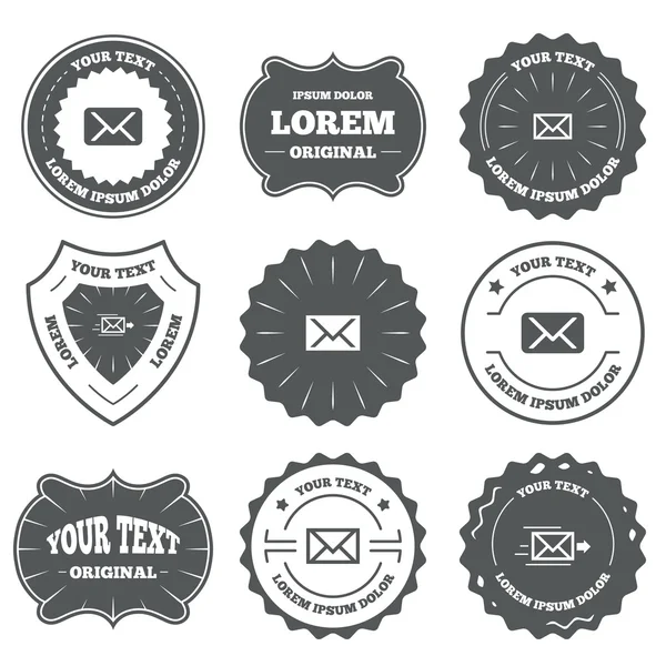 Mail envelope icons. — Stock Vector