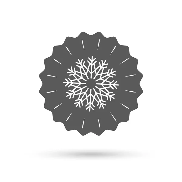 Snowflake artistic sign icon. — Stock Vector