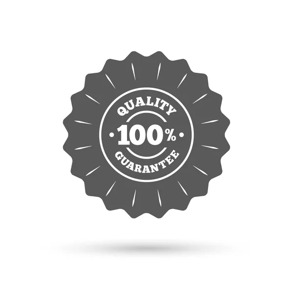 Icono de garantía de calidad 100% . — Vector de stock