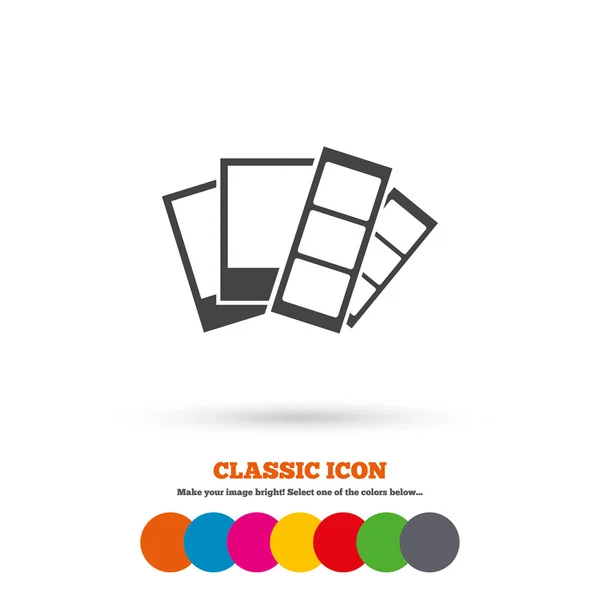 Photo frame template icon. — Stock Vector
