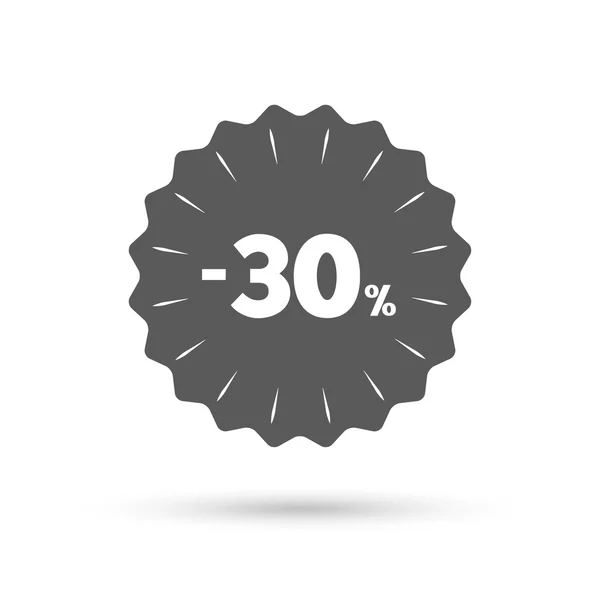 30 Prozent Rabatt-Schild — Stockvektor