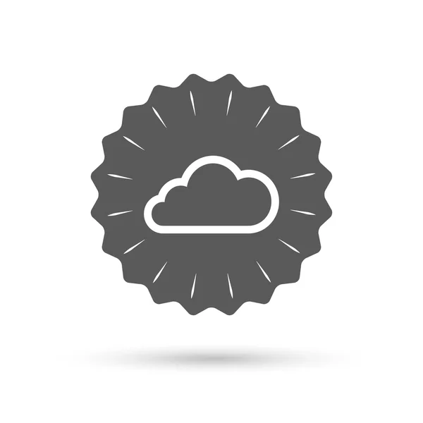 Nube signo icono . — Archivo Imágenes Vectoriales