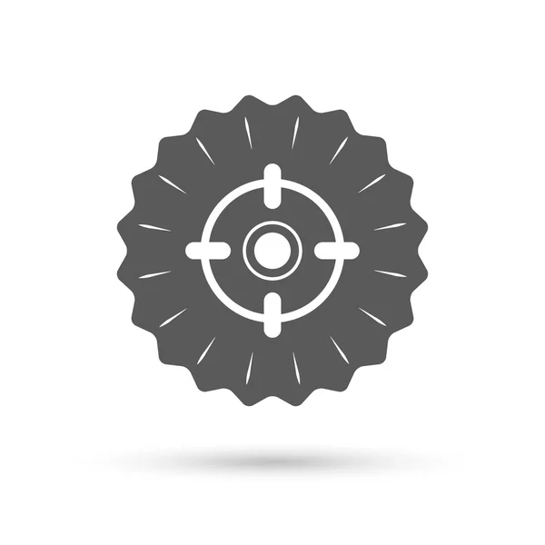 Crosshair signo icono . — Vector de stock