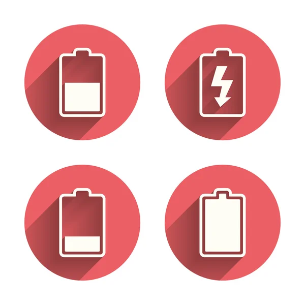 Battery charging icons. — Stock Vector