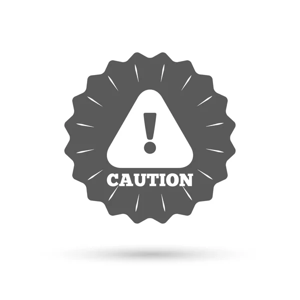 Attention caution sign icon. — Stock Vector