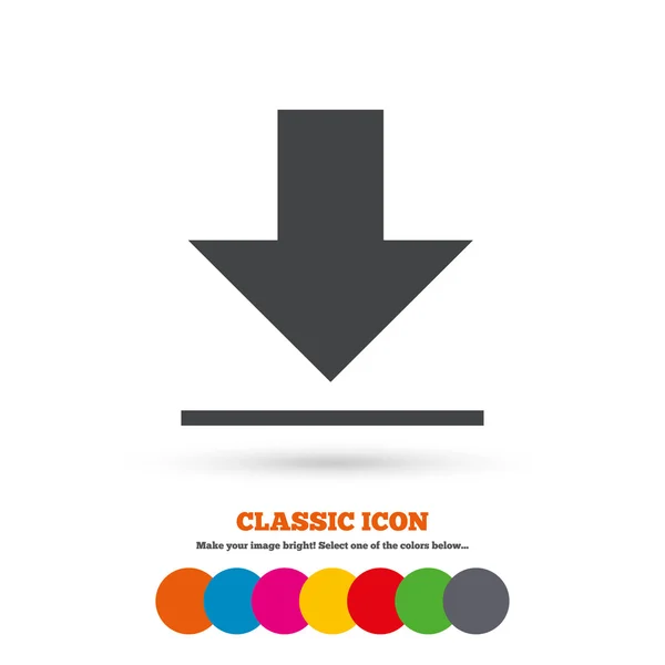 Download icon. Upload button. — Stock Vector
