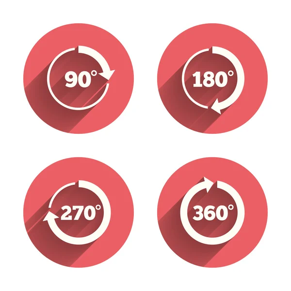 Angle degrees circle icons. — Stock Illustration Angle degrees circle icons. Stock Vector
