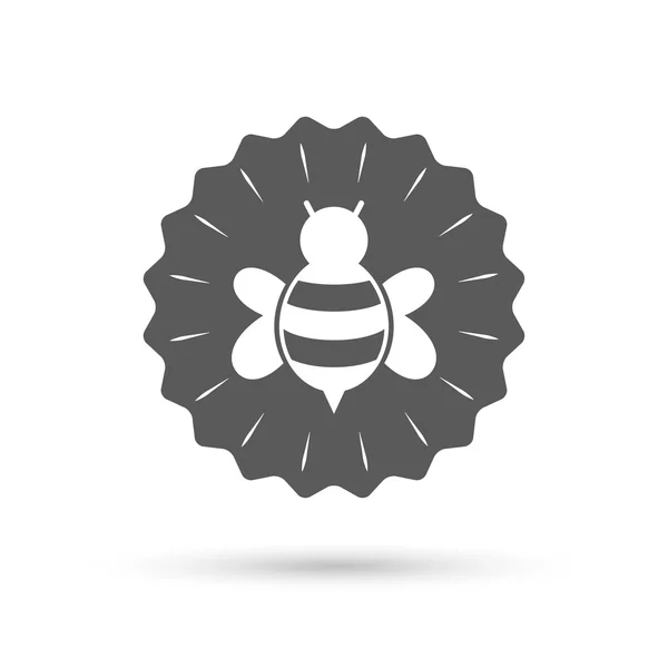Bee sign icon — Stock Vector