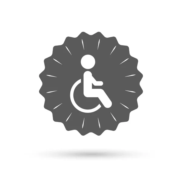 Disabled sign icon. — Stock Vector