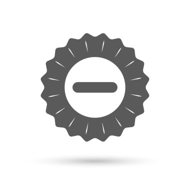 Eksi işareti simgesi.