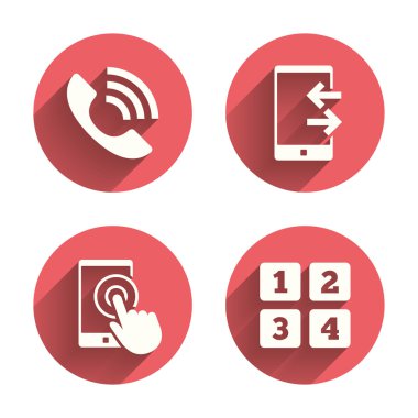 Telefon simgeleri. Çağrı Merkezi desteği