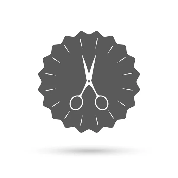 Tijeras peluquero signo icono . — Vector de stock