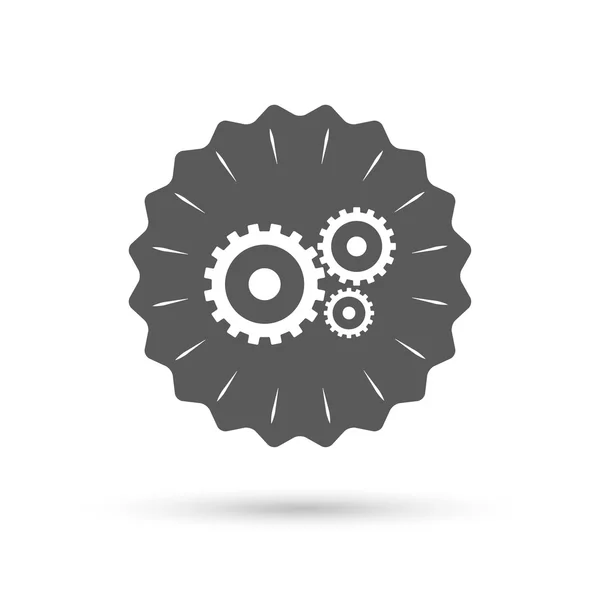 Cog settings sign icon. — Stock Vector