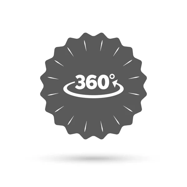Úhel 360 stupňů znamení — Stockový vektor