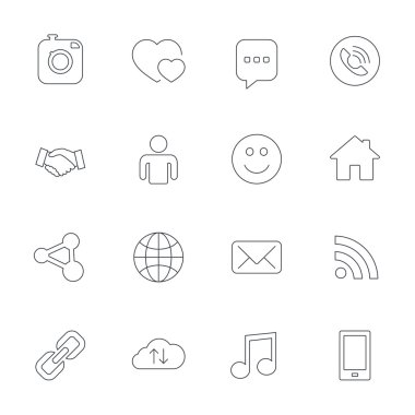 Sosyal medya simgeleri.