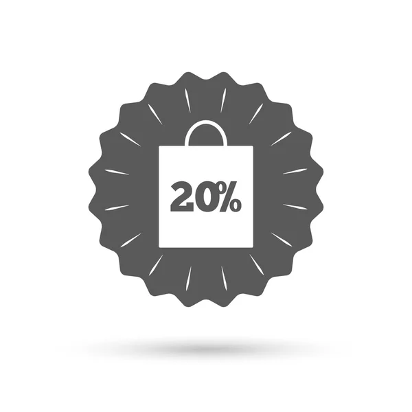 20 procent verkoop tas — Stockvector