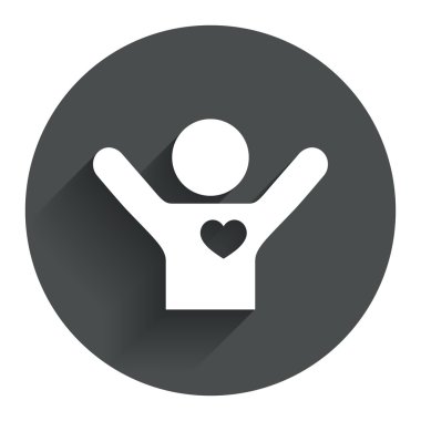 Hayranları sevgi simgesi.