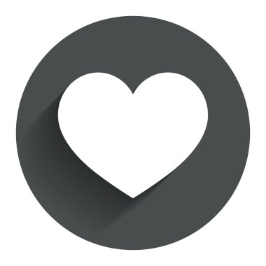 Aşk simgesi. Kalp işareti simgesi.