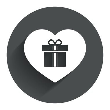 hediye kutusu işareti simgesi.