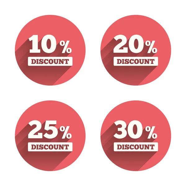 Sale discount icons. — Stock Vector