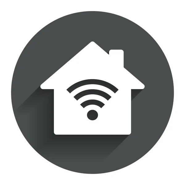 Home Wifi sign. Wi-fi symbol. — Stock Vector