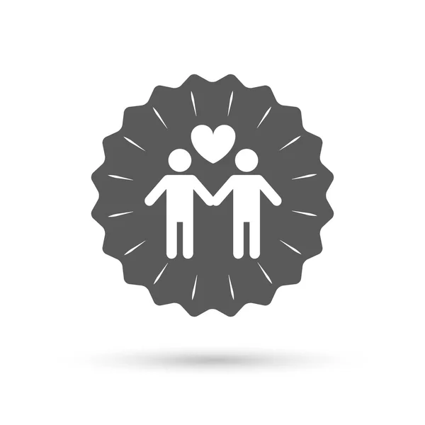 Couple sign icon. — Stock Vector