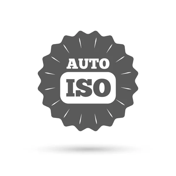 ISO Auto photo camera sign — Stock Vector