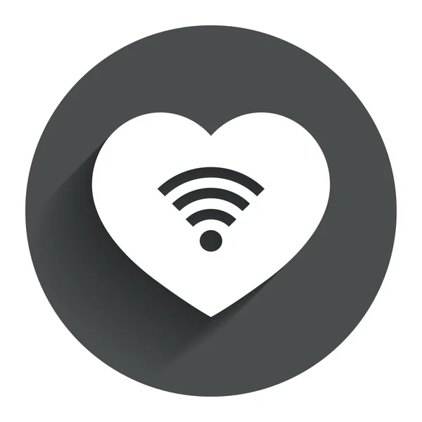 Love Wifi sign. — Stock Vector