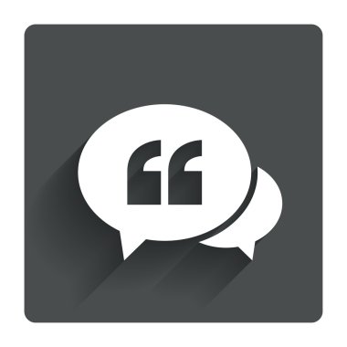 Sohbet alıntı işareti simgesi.