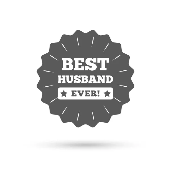 Best husband ever sign icon. — Stock Vector