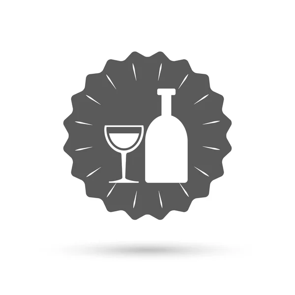 Signe d'alcool. Symbole boisson . — Image vectorielle