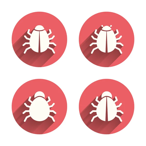 Bugs signs. Virus software — Wektor stockowy