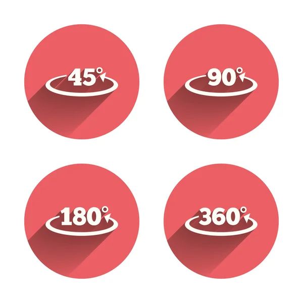 Angle degrees icons. — Stock Illustration Angle degrees icons. Royalty Free Stock Vectors