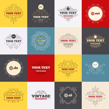 üst düzey etki alanları işaretleri.