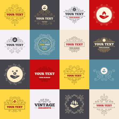 yardım simgeleri eller.