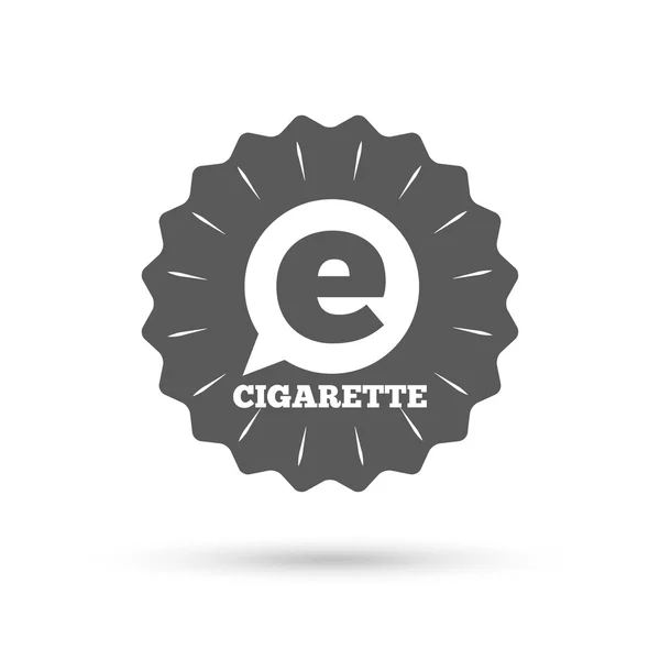 Icône de signe fumeur. E-Cigarette symbole . — Image vectorielle