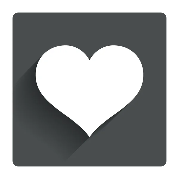 Ikona miłość. Serce symbol znak. — Wektor stockowy