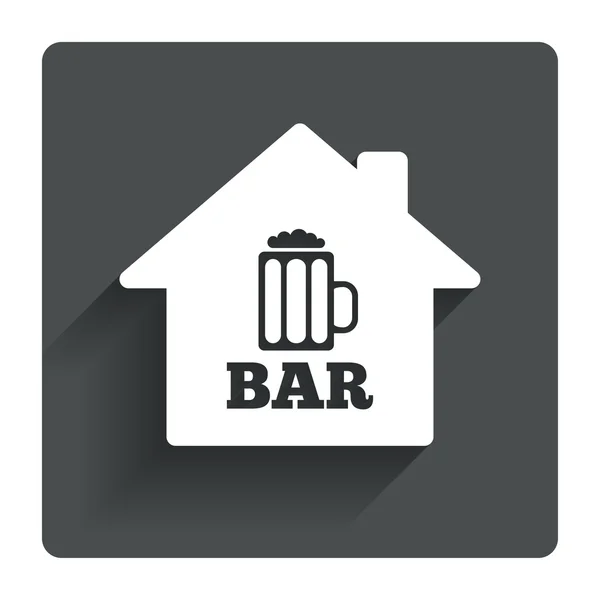 Bar eller Pub tecken ikon. — Stock vektor