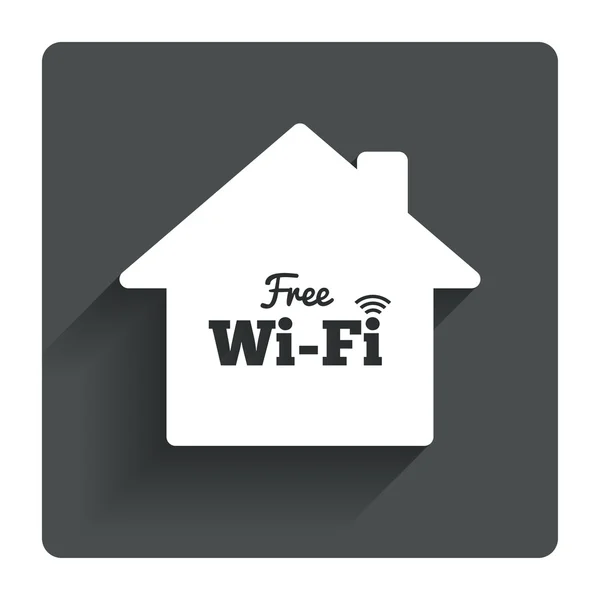 Home wifi segno . — Vettoriale Stock