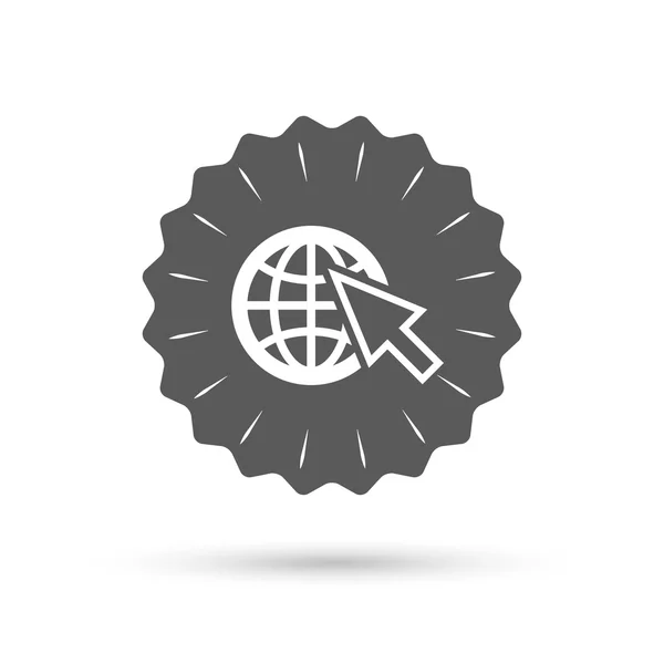 Icono de signo de Internet — Vector de stock