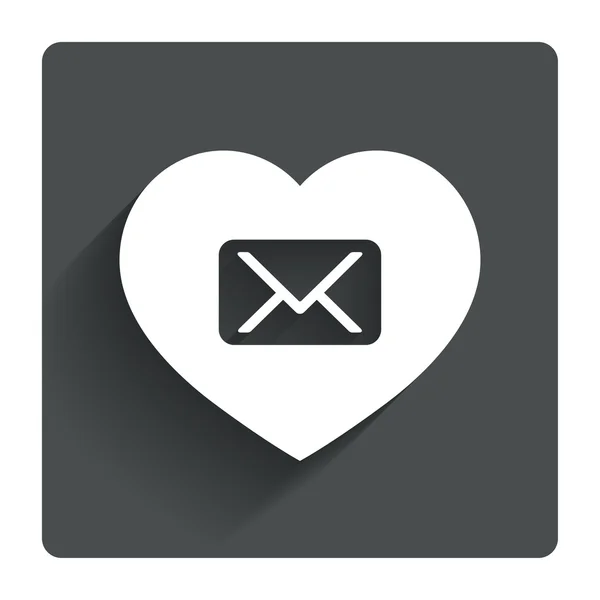 Love Mail icon. — Stock Vector