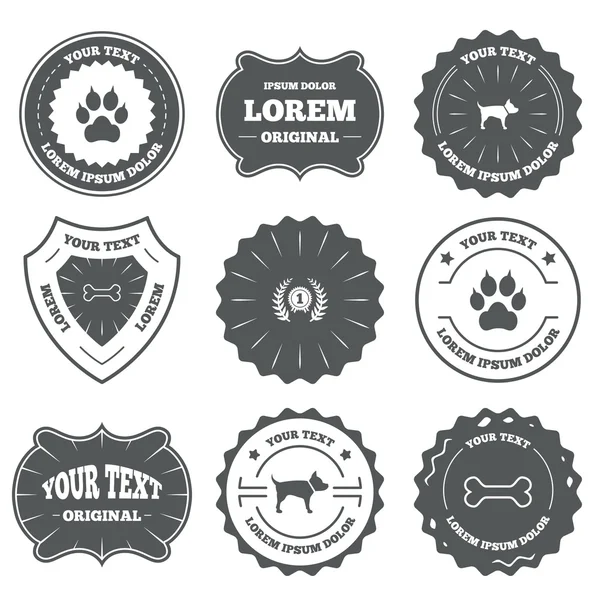 Pets icons. Cat paw with clutches — Stock Vector