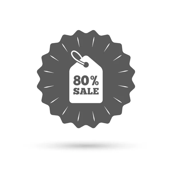 80 por ciento de precio de venta — Archivo Imágenes Vectoriales