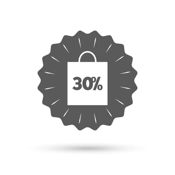 30 τοις εκατό πώληση τσάντα — Διανυσματικό Αρχείο