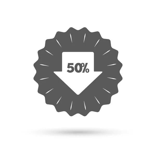50 percent sale arrow — Stock Vector