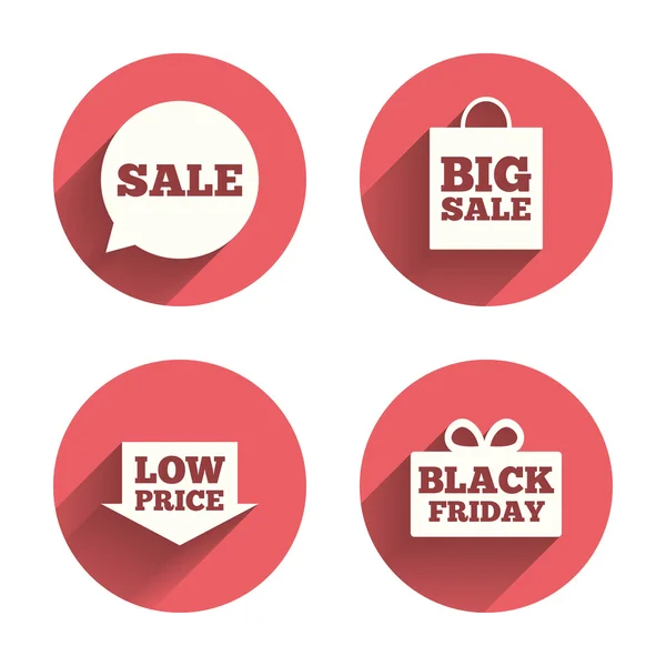 Sale speech bubble icons — Stock Vector