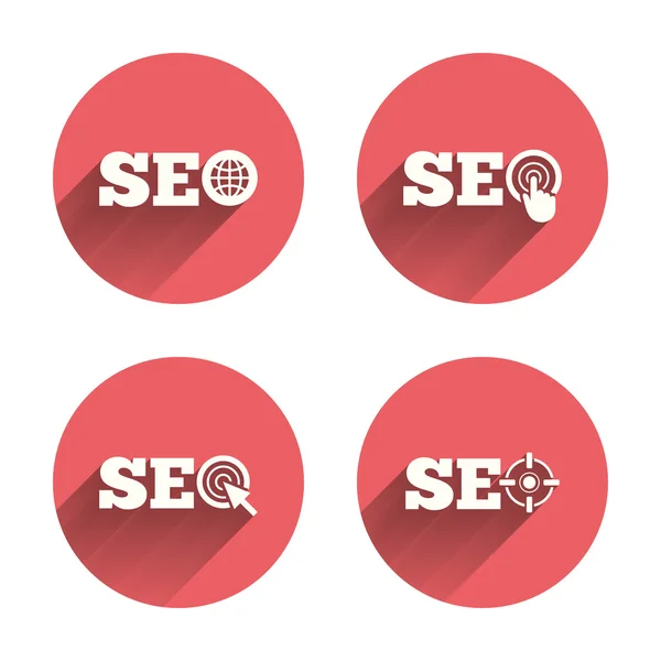 SEO pictogrammen. Search Engine Optimization — Stockvector