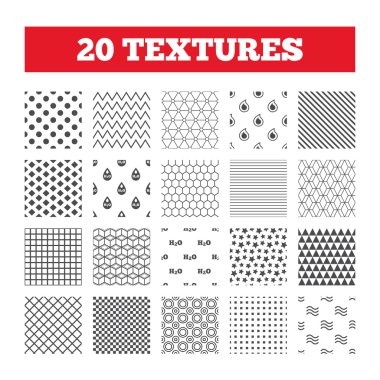 H2O su damla simgeler.