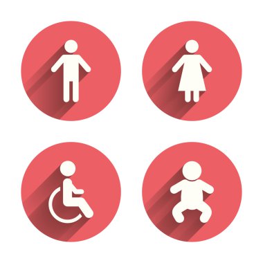 WC tuvalet simgeler.