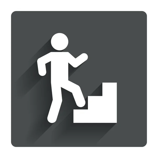 Boven pictogram. Menselijke wandelen — Stockvector